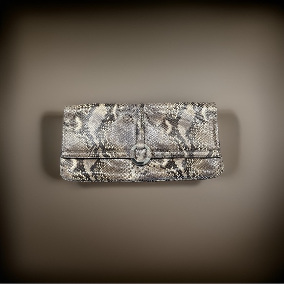 LK Bennett snakeskin look clutch - Picture 1 of 14